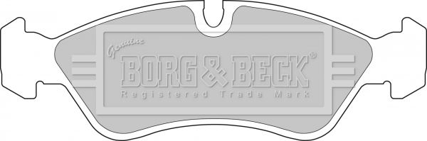 BORG & BECK stabdžių trinkelių rinkinys, diskinis stabdys BBP1423